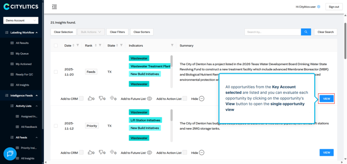 Key account - all owner - single opportunity view