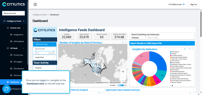 Timing Stage - Dashboard View